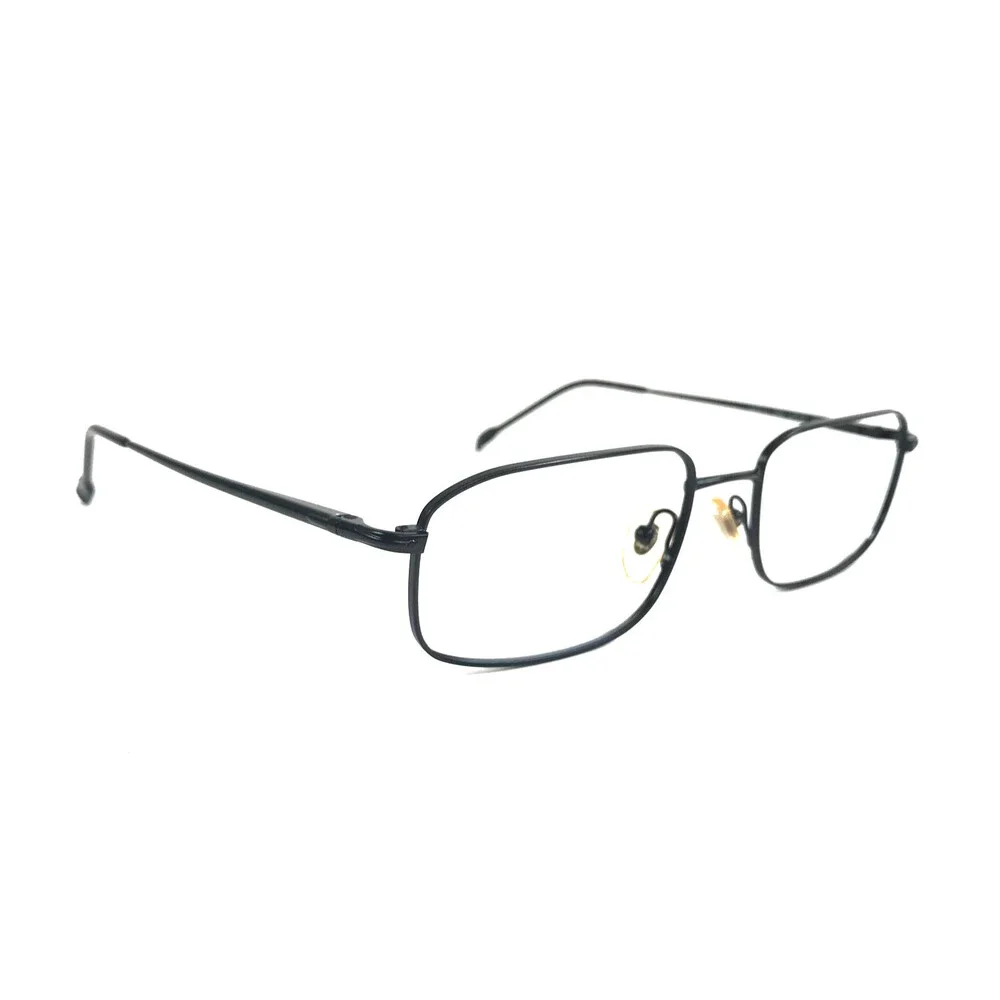 Persol Eyeglasses Frames 2247-V 594 Matte Black Rectangle Wire Rim 52-18-135